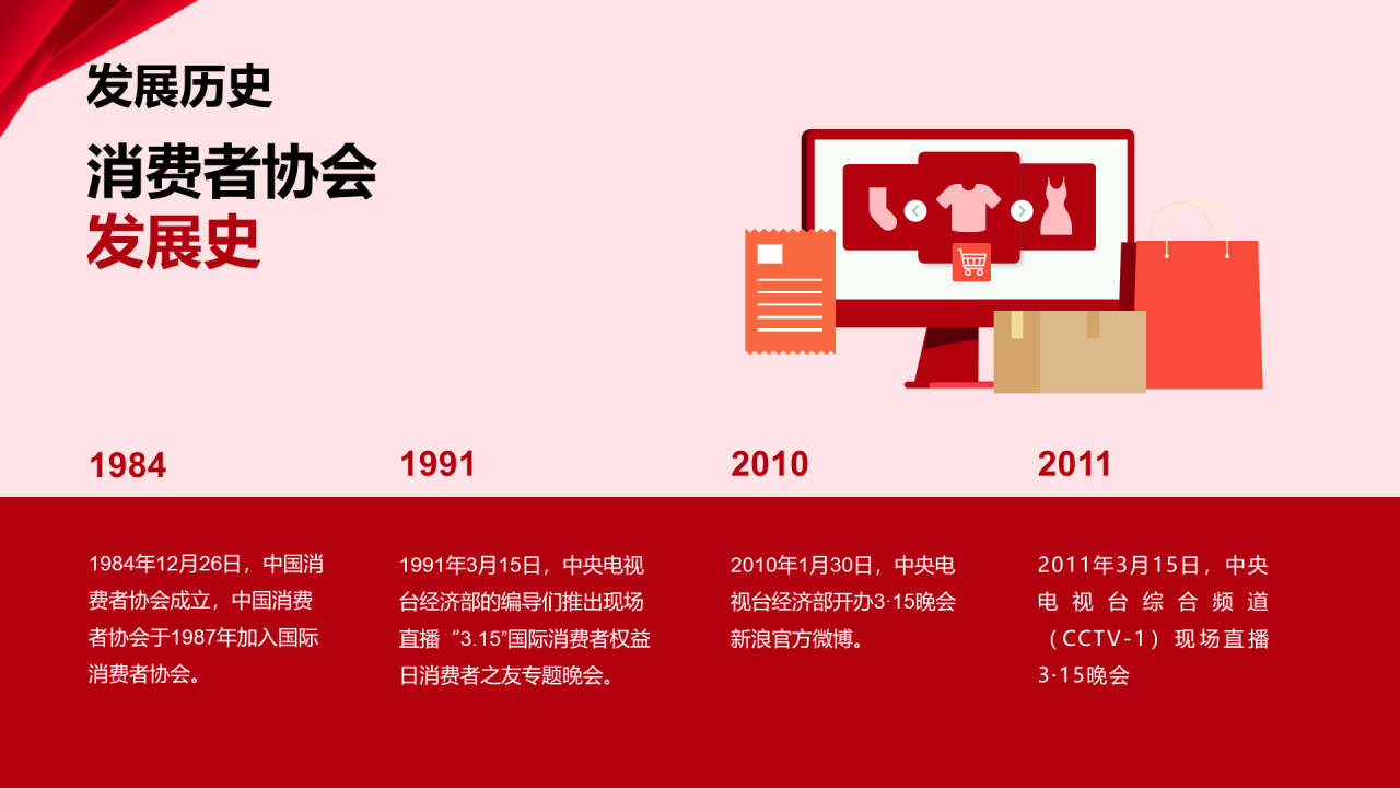 红色商务315国际消费者权益日介绍PPT