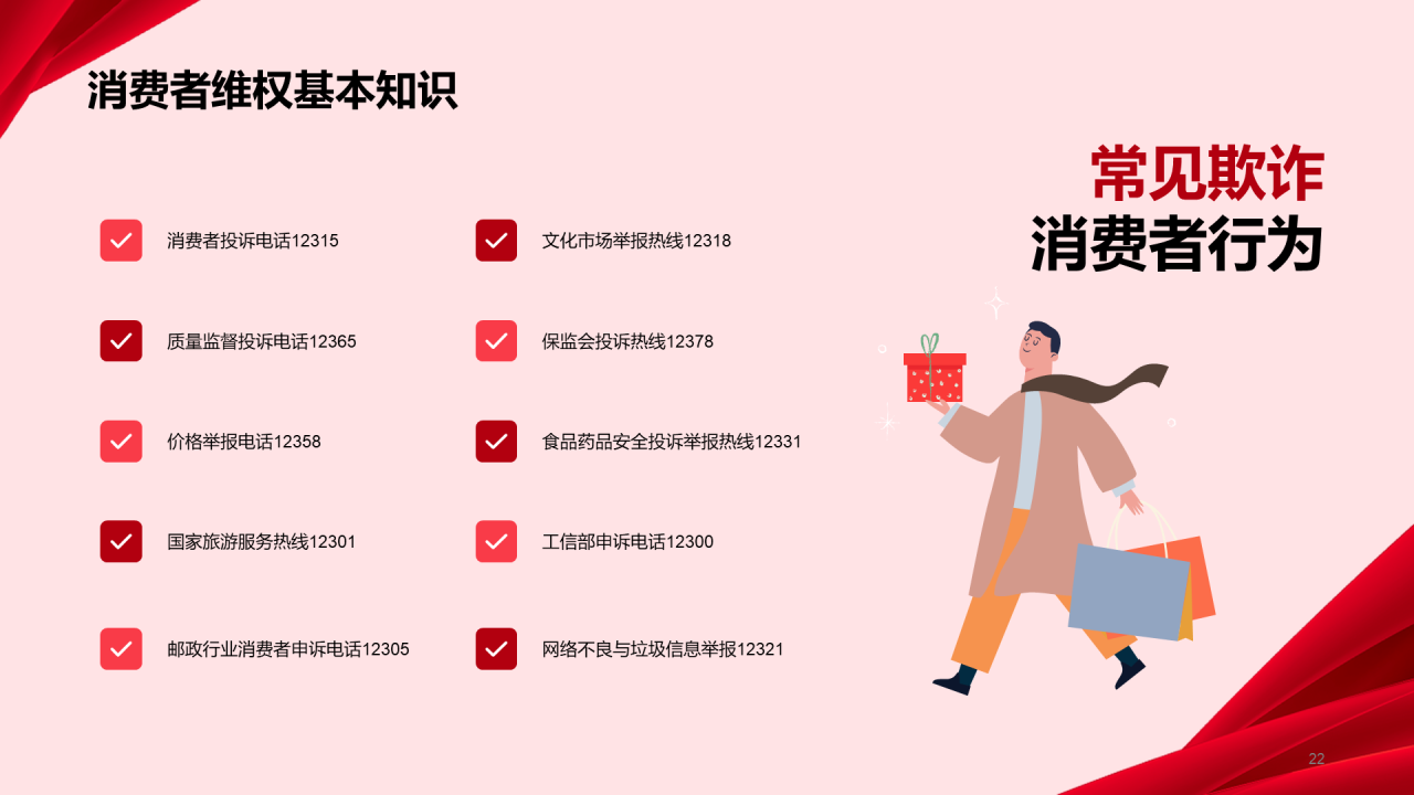 红色商务315国际消费者权益日介绍PPT