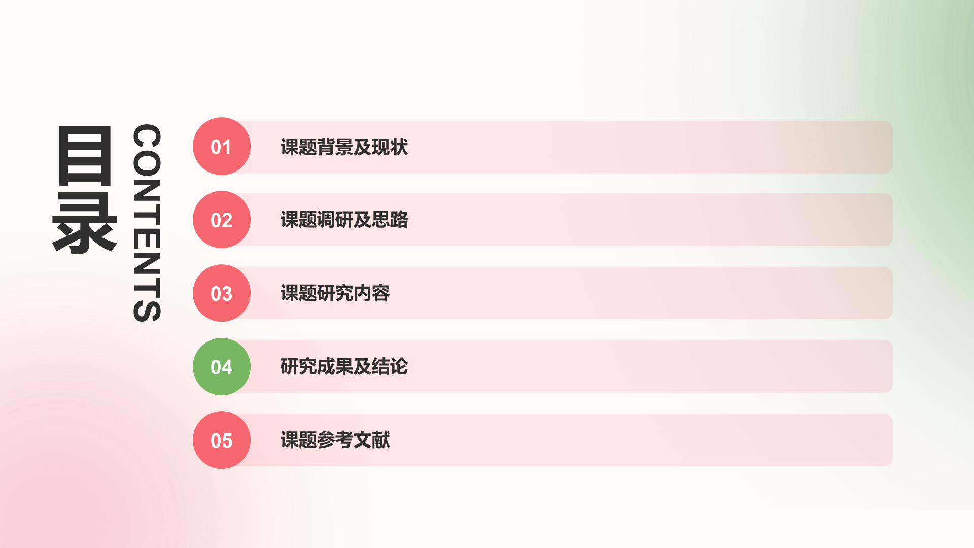 绿色创意艺术系3D毕业论文毕业答辩PPT