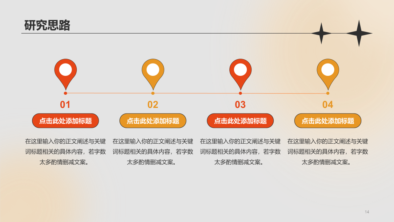 橙色创意梦想起航毕业答辩PPT
