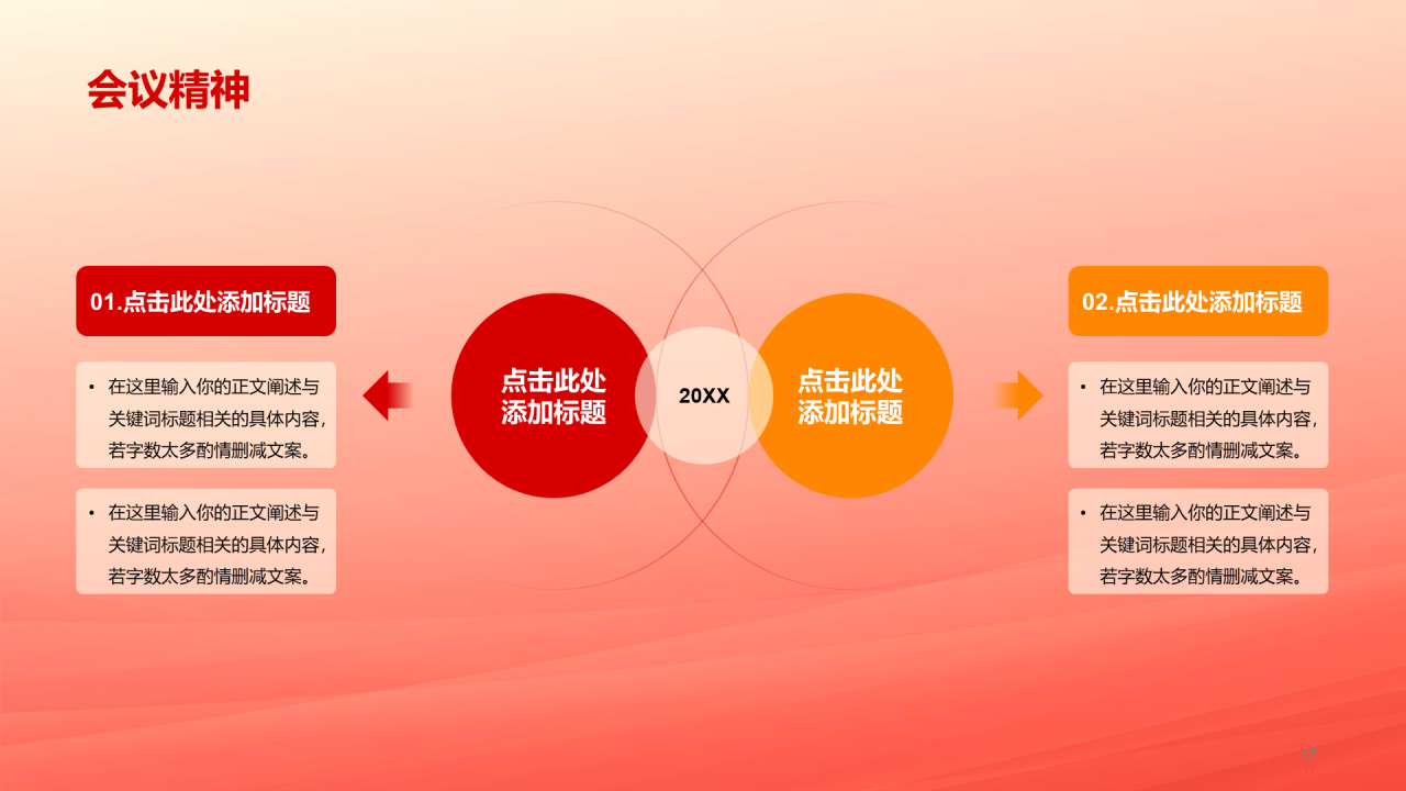 橙色党政两会政策解读培训课件PPT