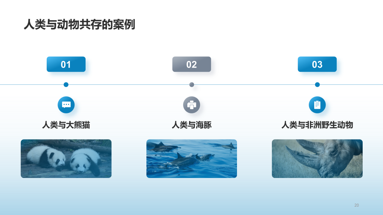 蓝色保护环境爱护动物培训课件PPT