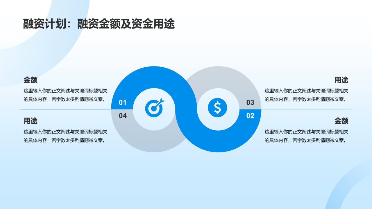 蓝色渐变航空公司商业计划书PPT