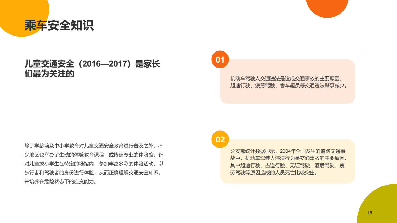 蓝色创意交通安全主题班会