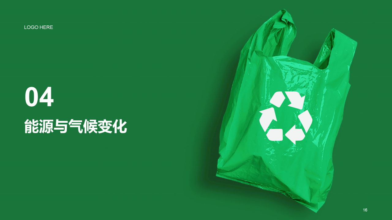 绿色简约绿色环保知识科普PPT