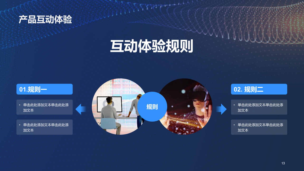 蓝黄色科技产品应用展示发布会PPT