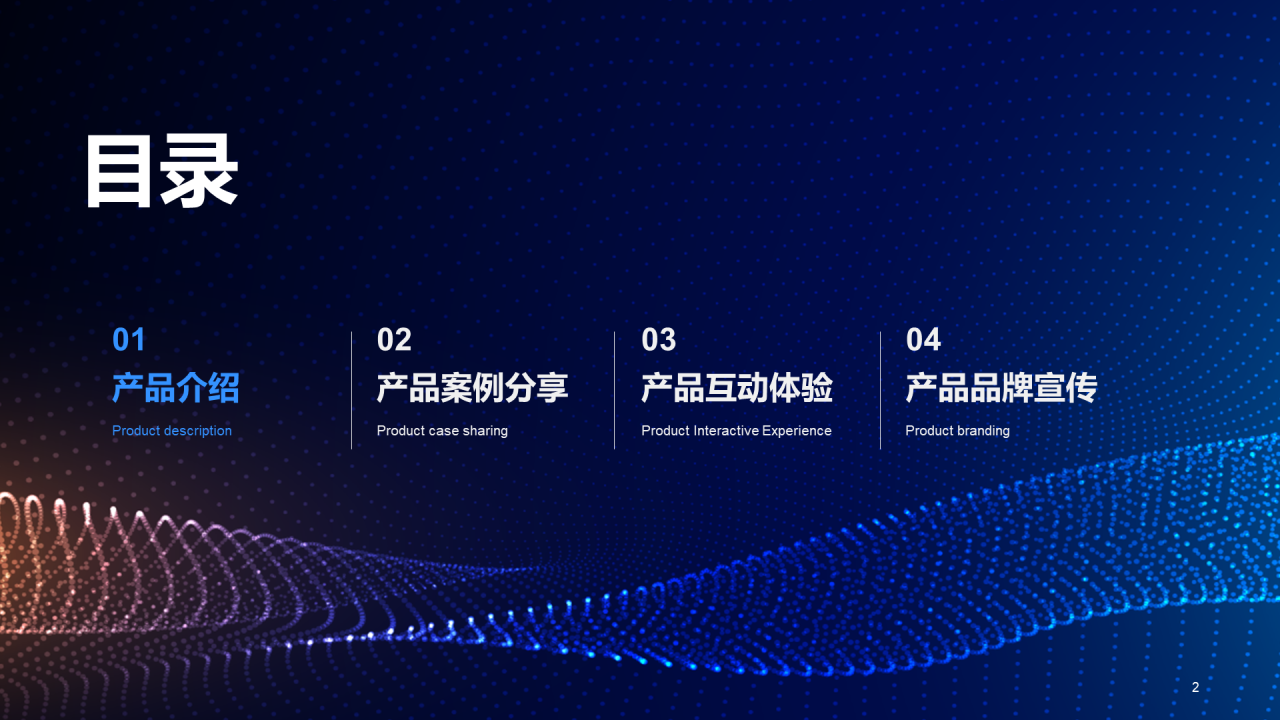 蓝黄色科技产品应用展示发布会PPT