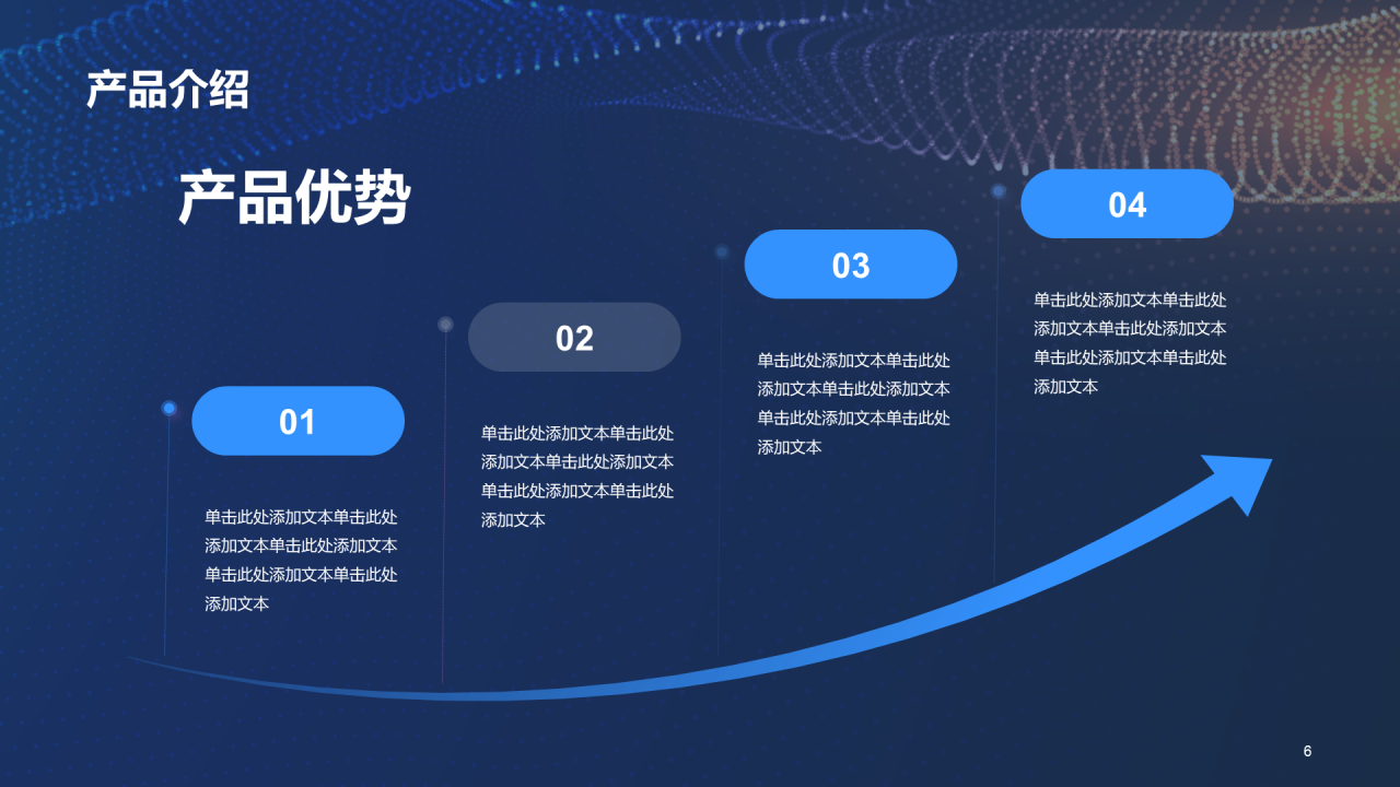 蓝黄色科技产品应用展示发布会PPT