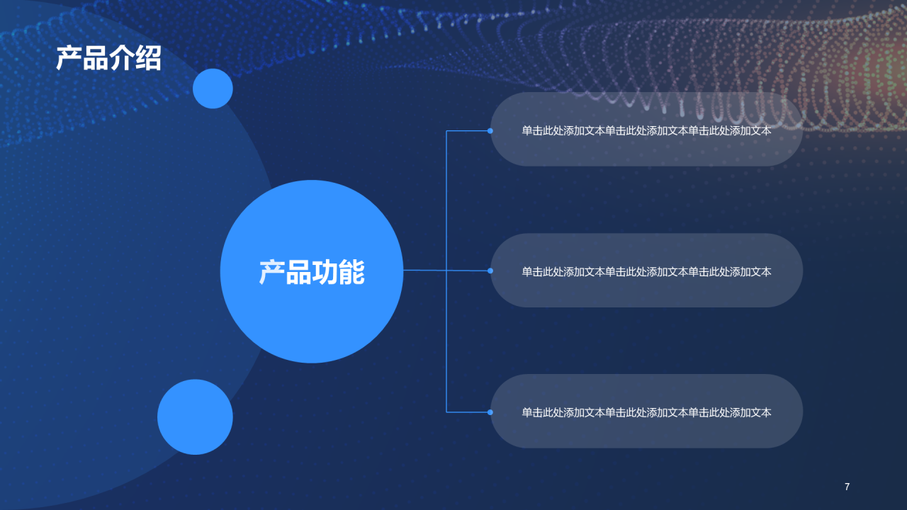 蓝黄色科技产品应用展示发布会PPT