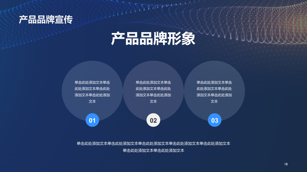 蓝黄色科技产品应用展示发布会PPT