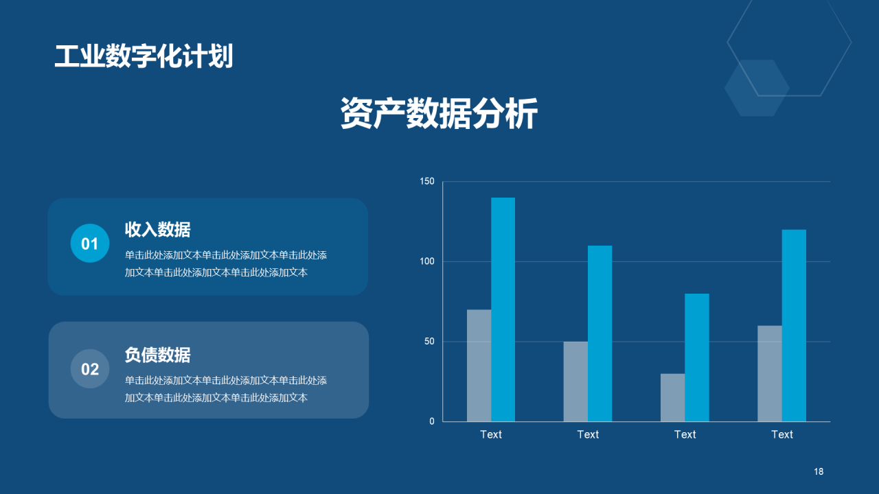蓝色科技工业数字化商业计划书PPT