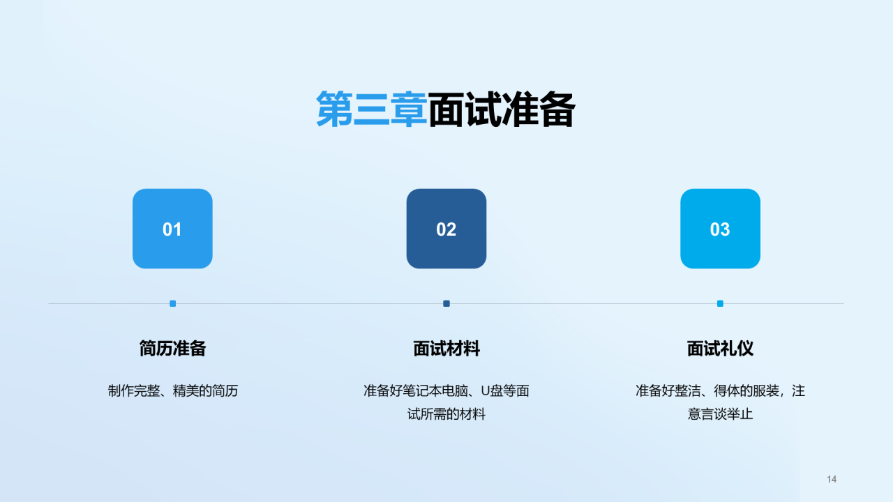 蓝色简约扁平渐变春季校园招聘多岗位宣讲企业招聘PPT