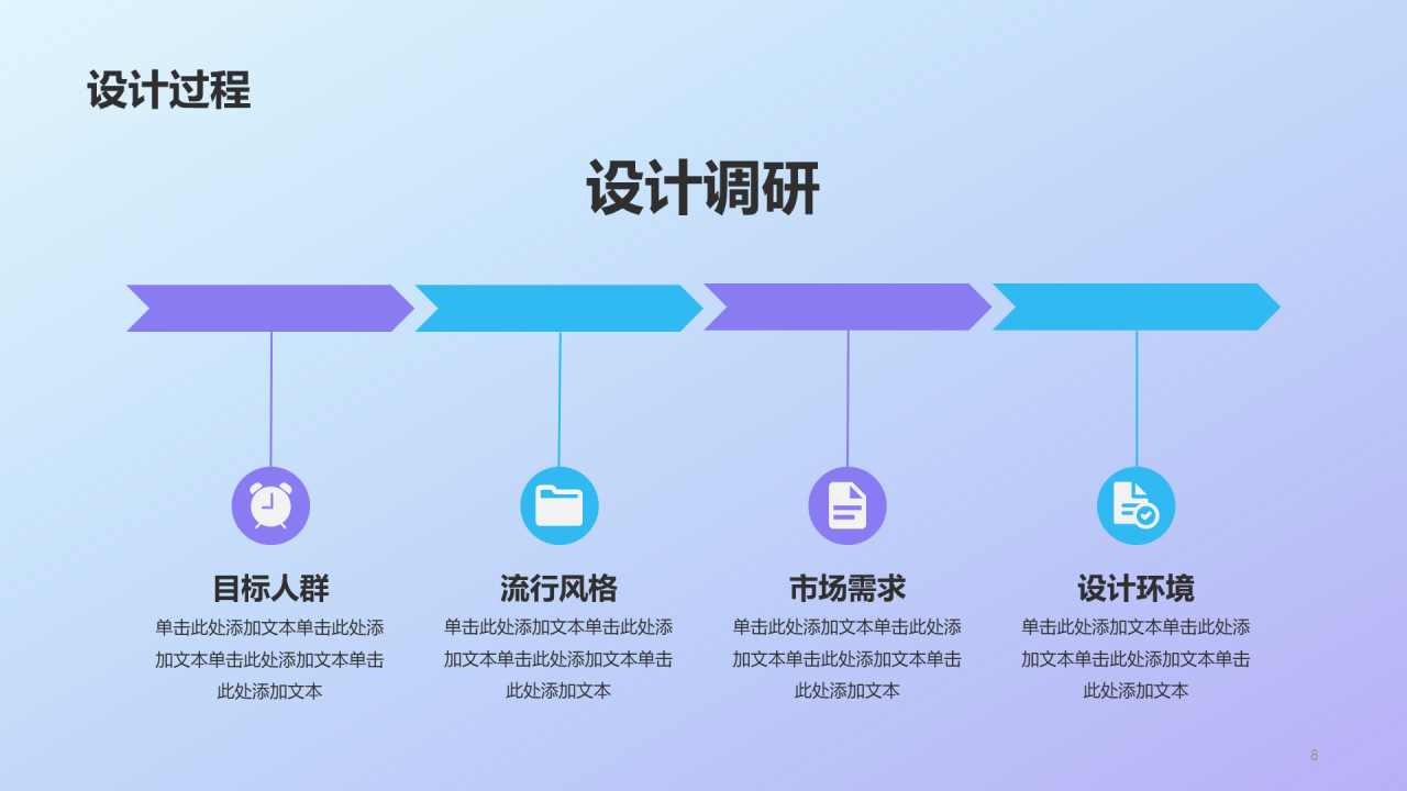 紫色创意艺术设计毕业答辩PPT