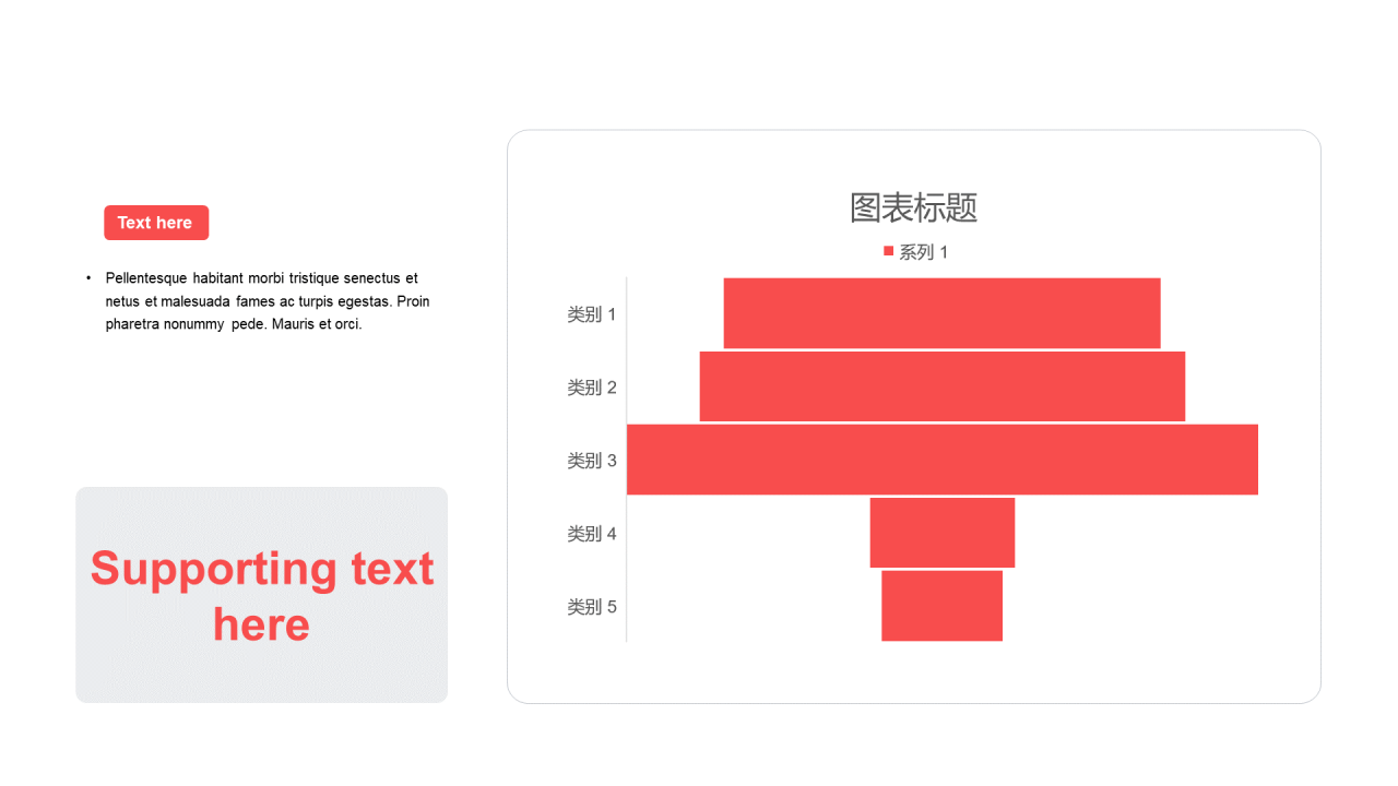 扁平PPT漏斗图