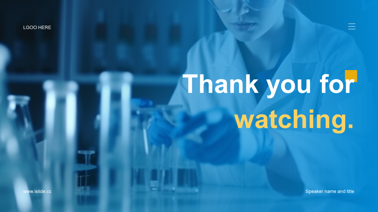 蓝色现代生物医疗行业研究报告PPT