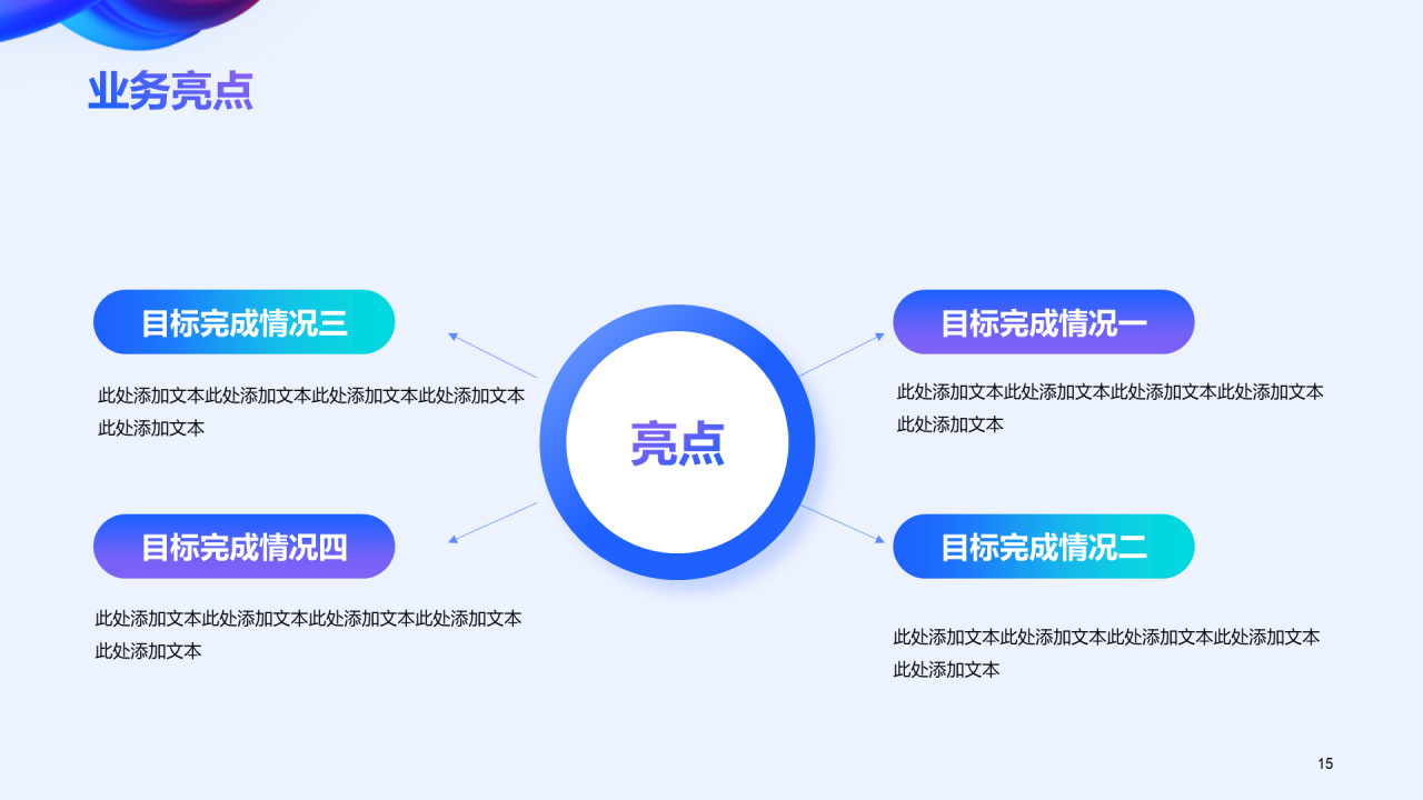 蓝色渐变创意流体教育培训竞聘述职PPT