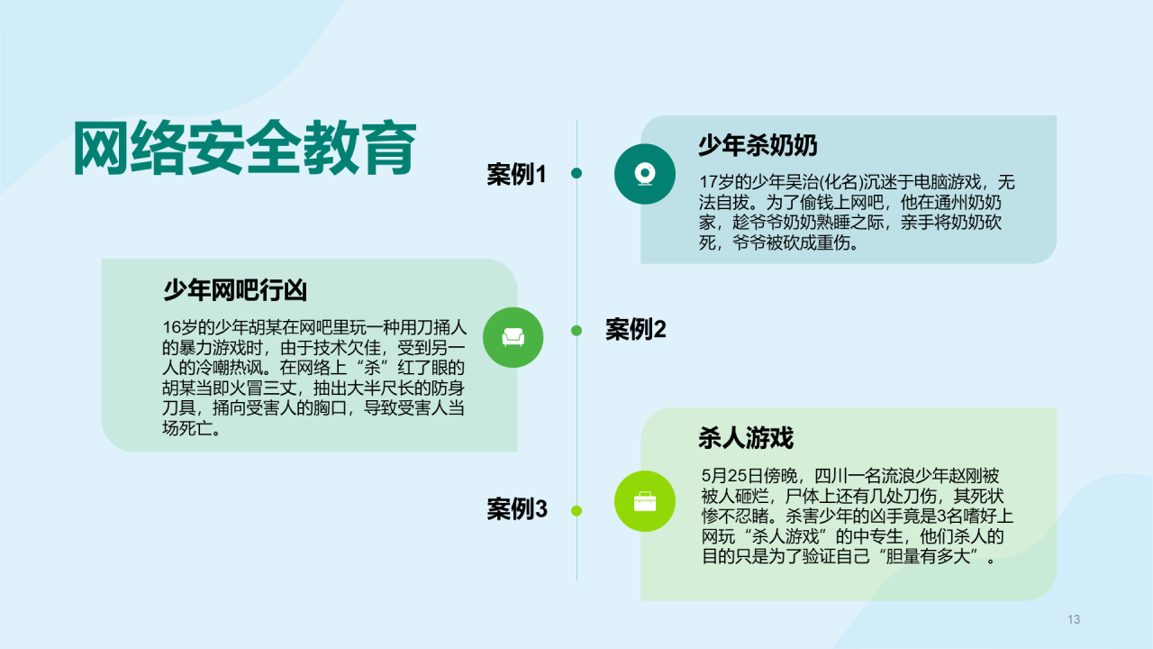 绿色校园安全教育教育主题班会PPT