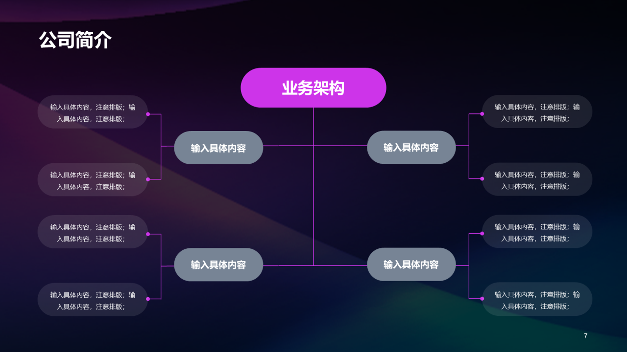 紫色互联网商业计划书PPT
