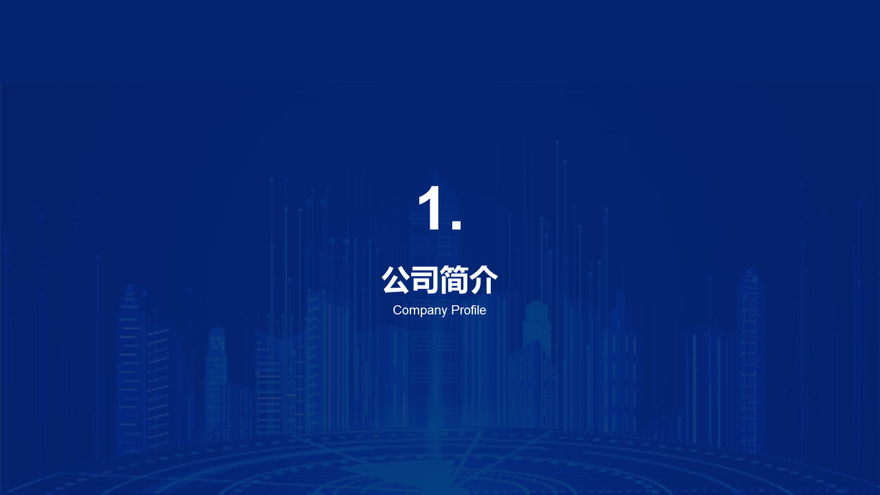 蓝色IT互联网商业计划书PPT
