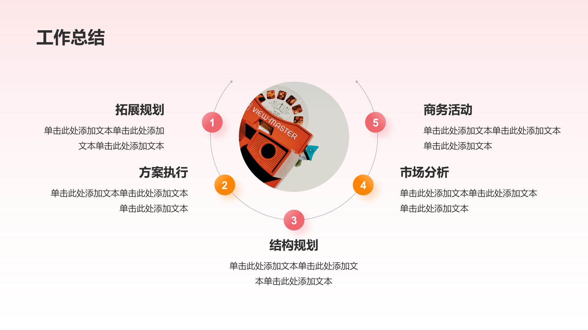 红色3D金融行业工作总结PPT模板