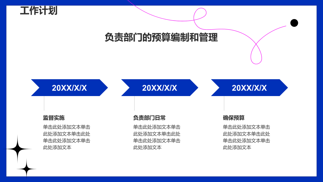 蓝色简约扁平竞聘述职通用PPT模板