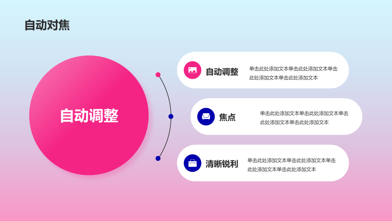 蓝色渐变科技产品发布会通用PPT模板