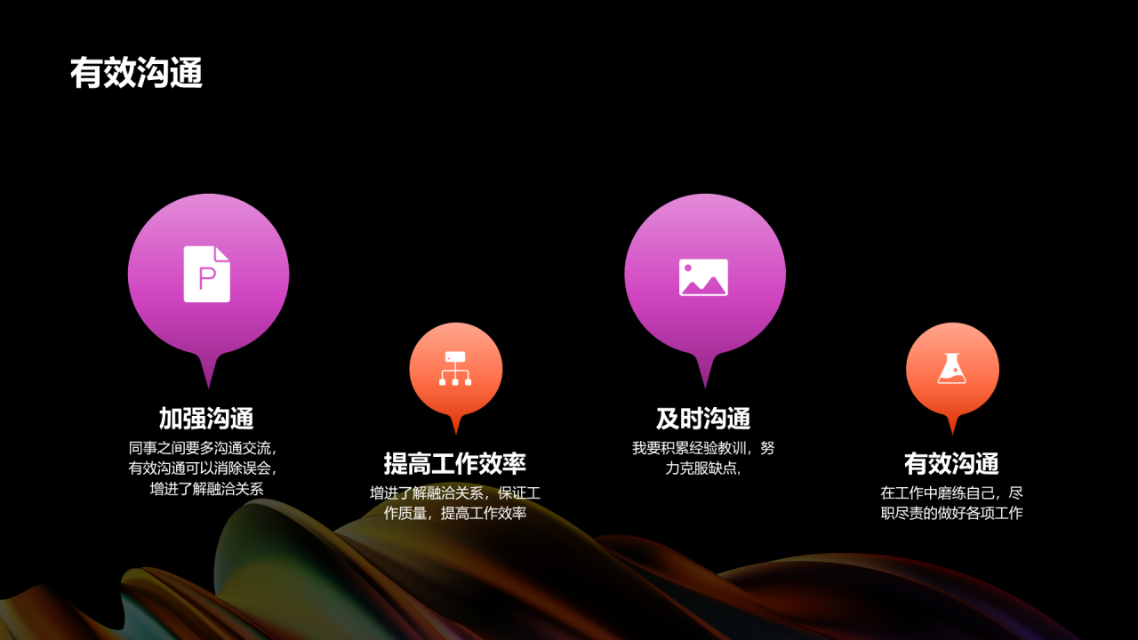 黑色互联网炫酷工作总结汇报PPT模板