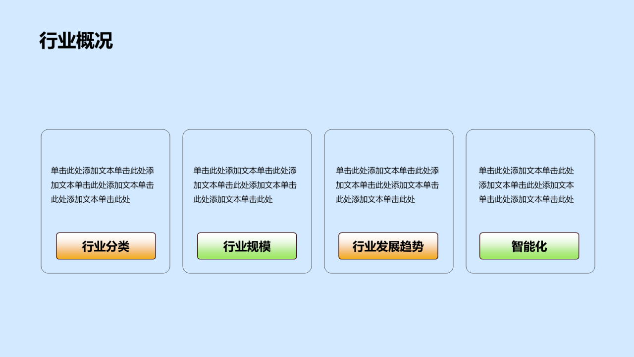 蓝色插画卡通风交通运输行业研究报告PPT模板