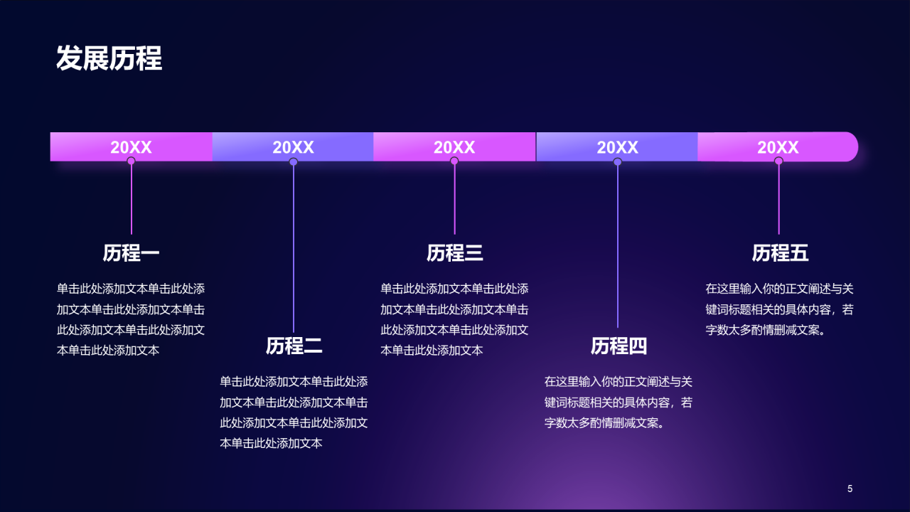 紫色科技渐变商业计划书通用PPT模板