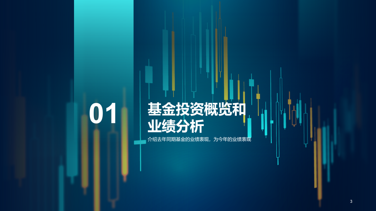 蓝色科技金融年终总结汇报PPT