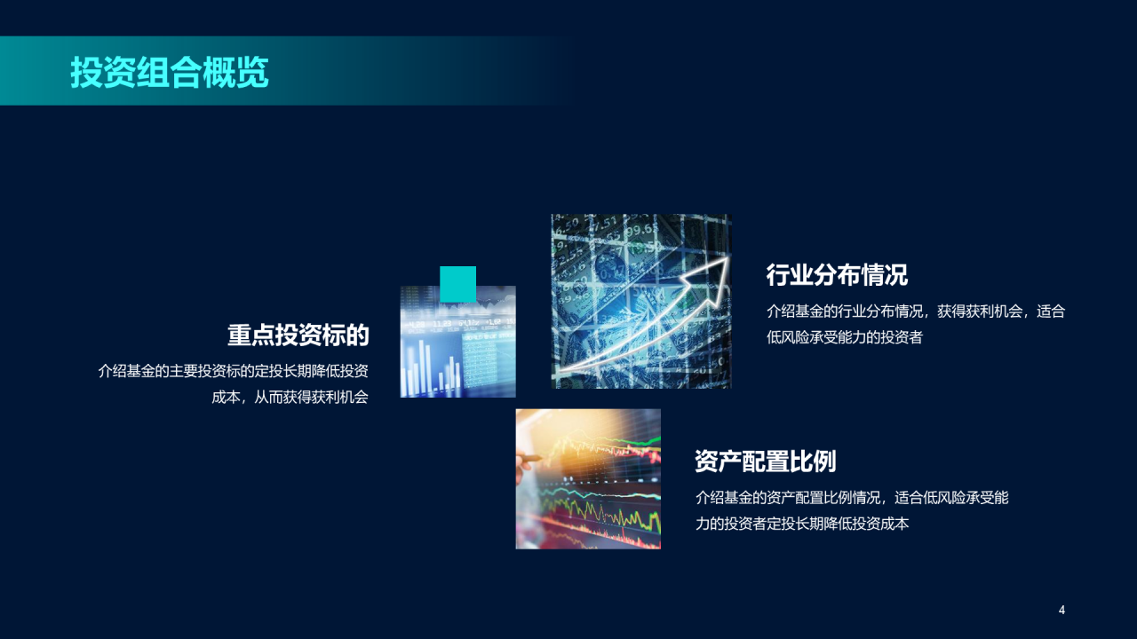 蓝色科技金融年终总结汇报PPT