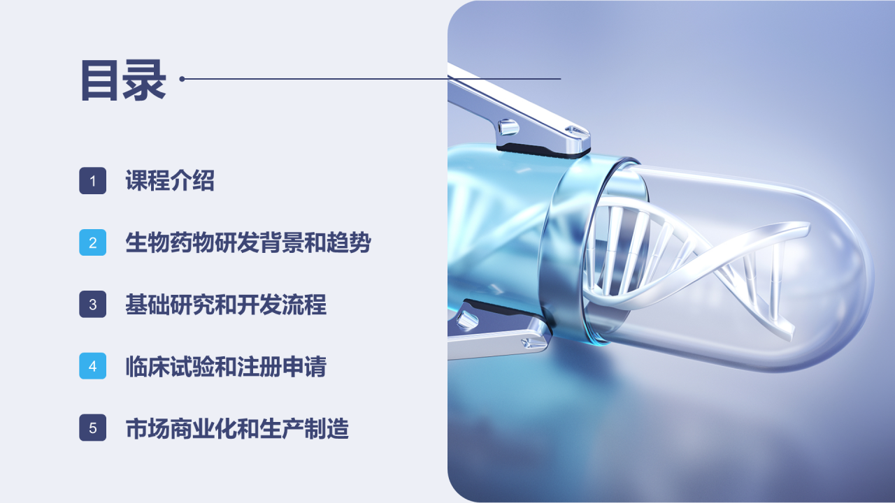 蓝色科技智能生物药物研发课程PPT