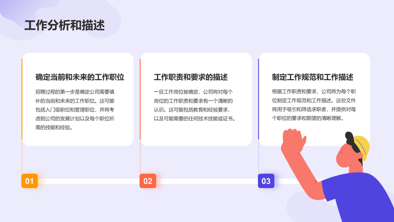 紫色插画企业人才招聘计划方案PPT