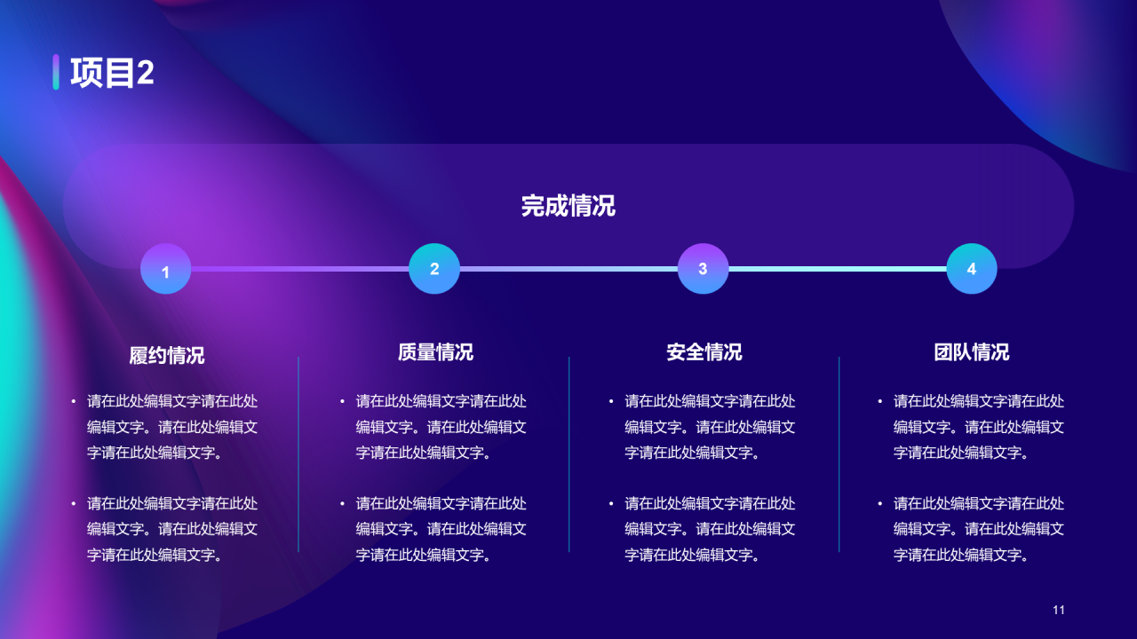 紫色流体年终给总结汇报PPT