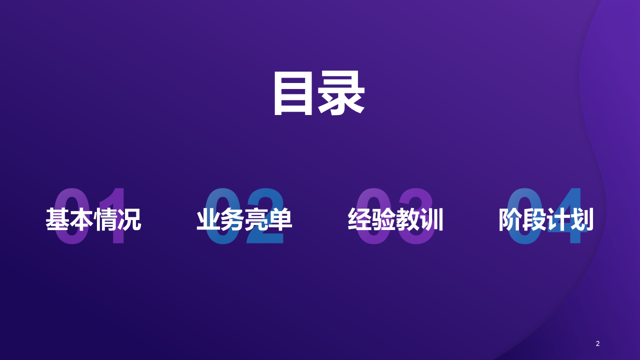 紫色创意酷炫工作总结PPT