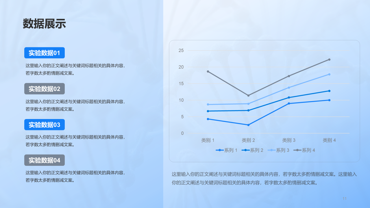 蓝色医学专业毕业论文答辩PPT