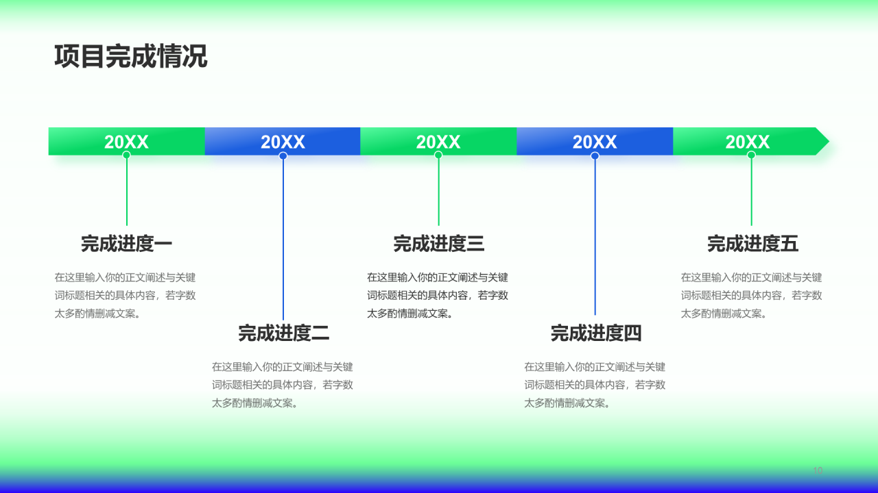 蓝绿渐变创意酷炫竞聘述职PPT