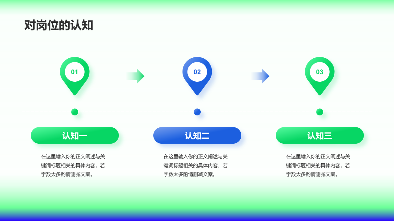 蓝绿渐变创意酷炫竞聘述职PPT