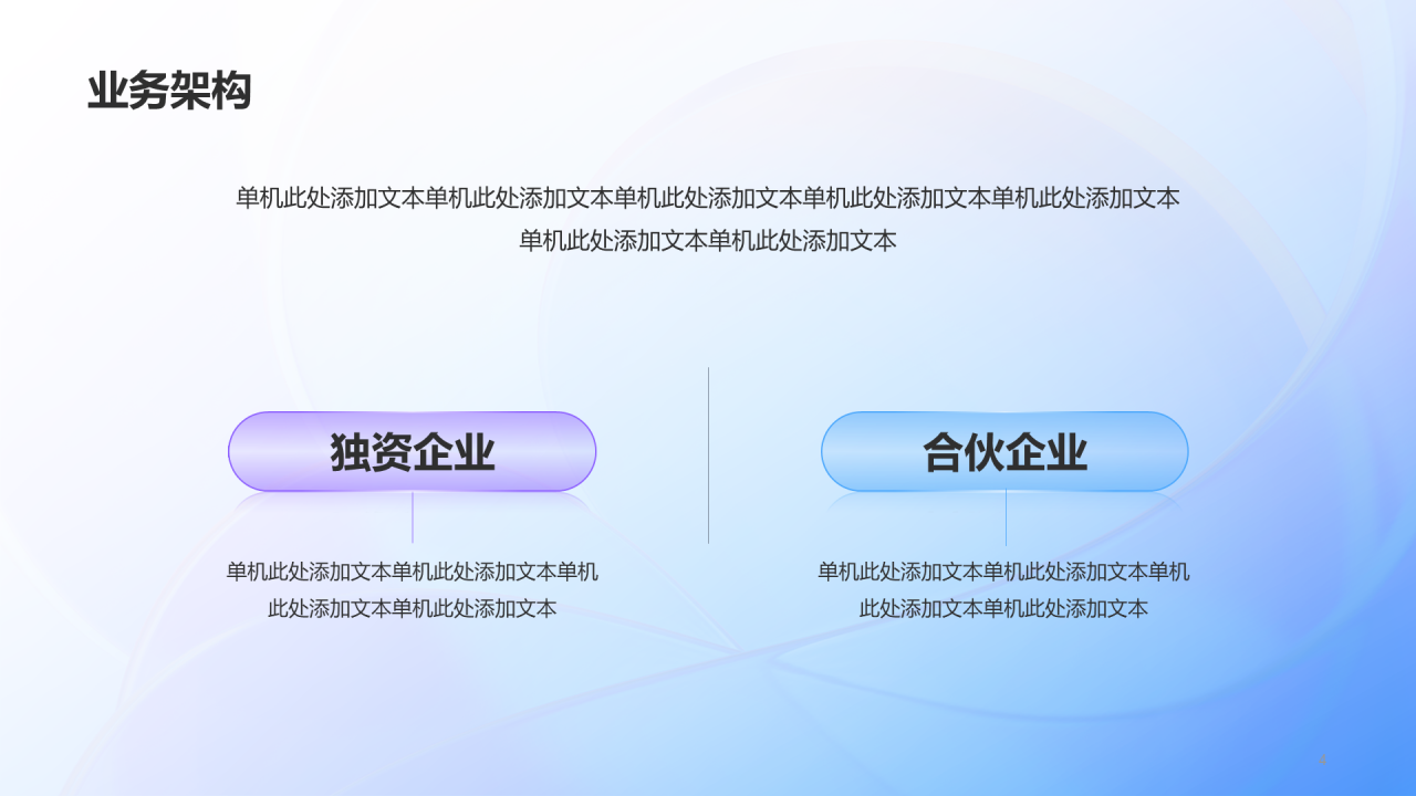 蓝紫创意酷炫商业计划书PPT