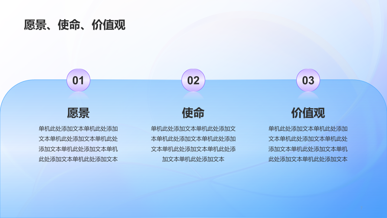 蓝紫创意酷炫商业计划书PPT