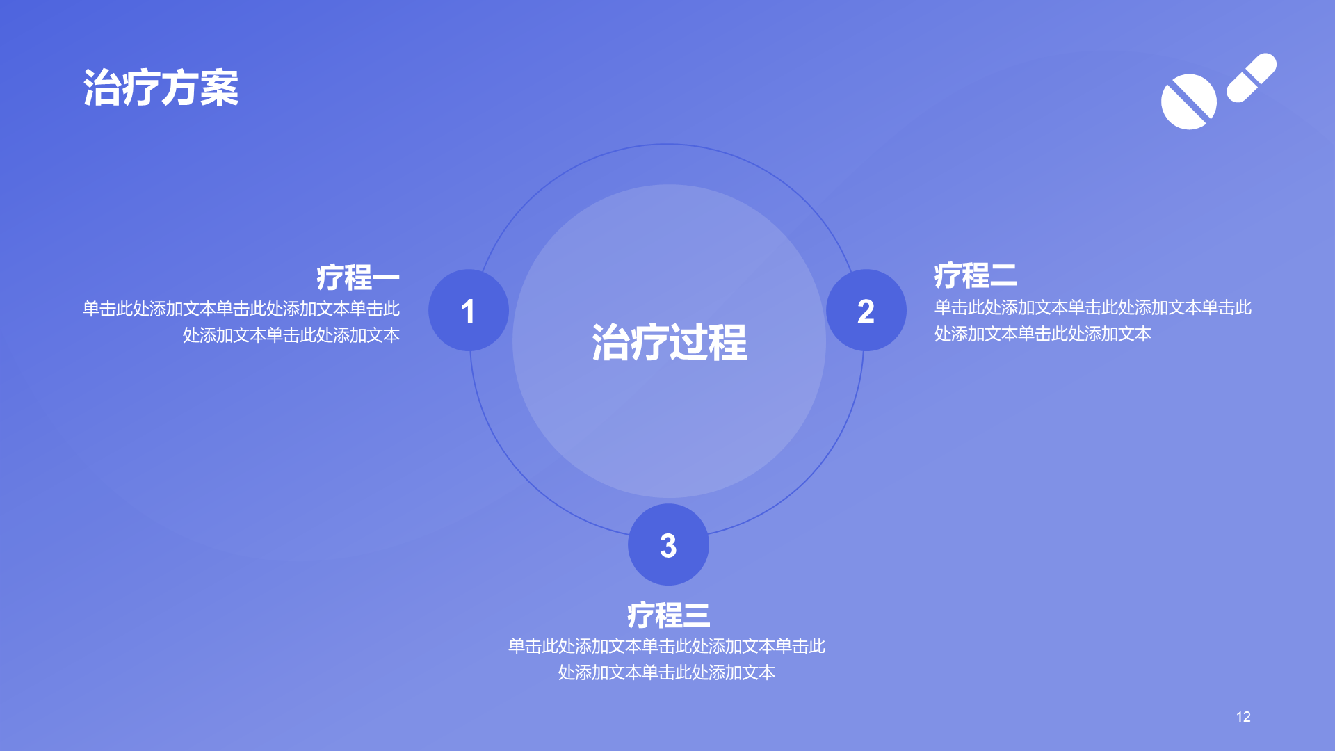 蓝色商务现代医疗病例报告PPT模板