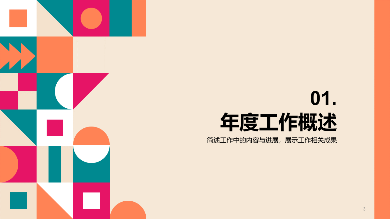 橙色互联网年度汇报工作总结PPT
