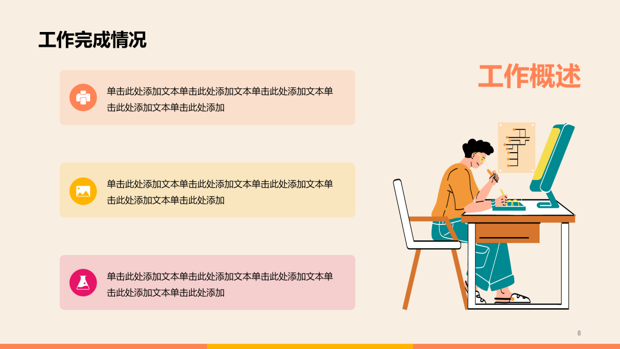 橙色互联网年度汇报工作总结PPT