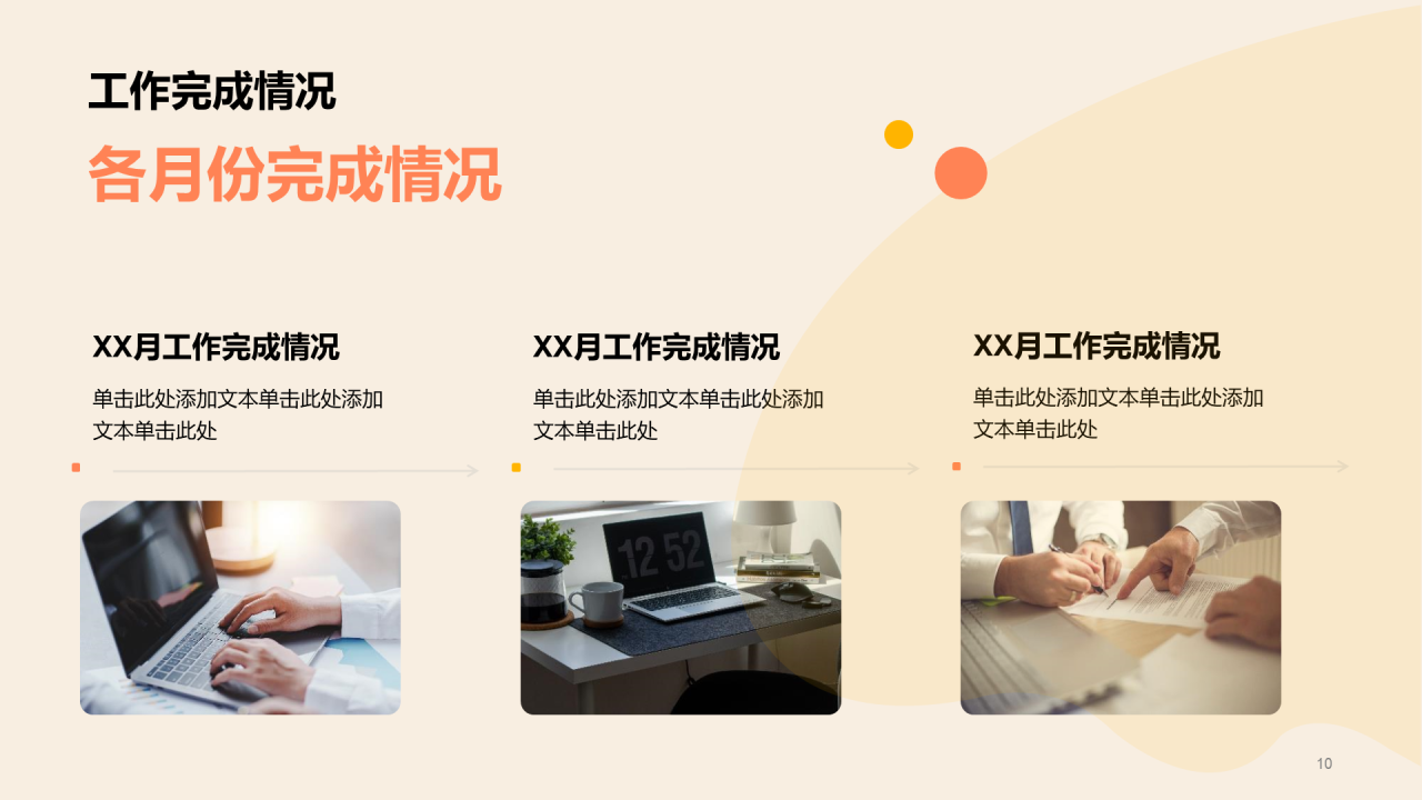 橙色互联网年度汇报工作总结PPT