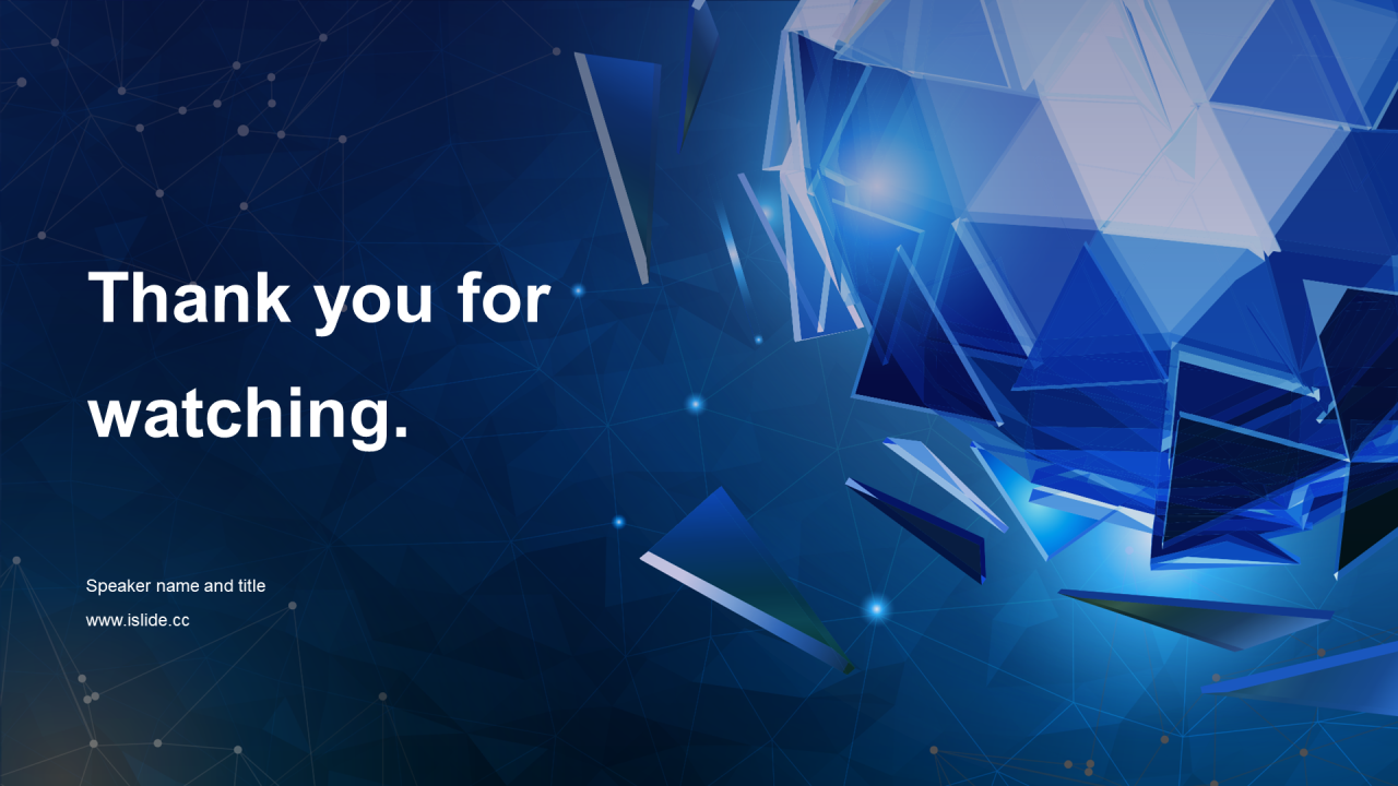 蓝色科技炫酷商业计划书PPT