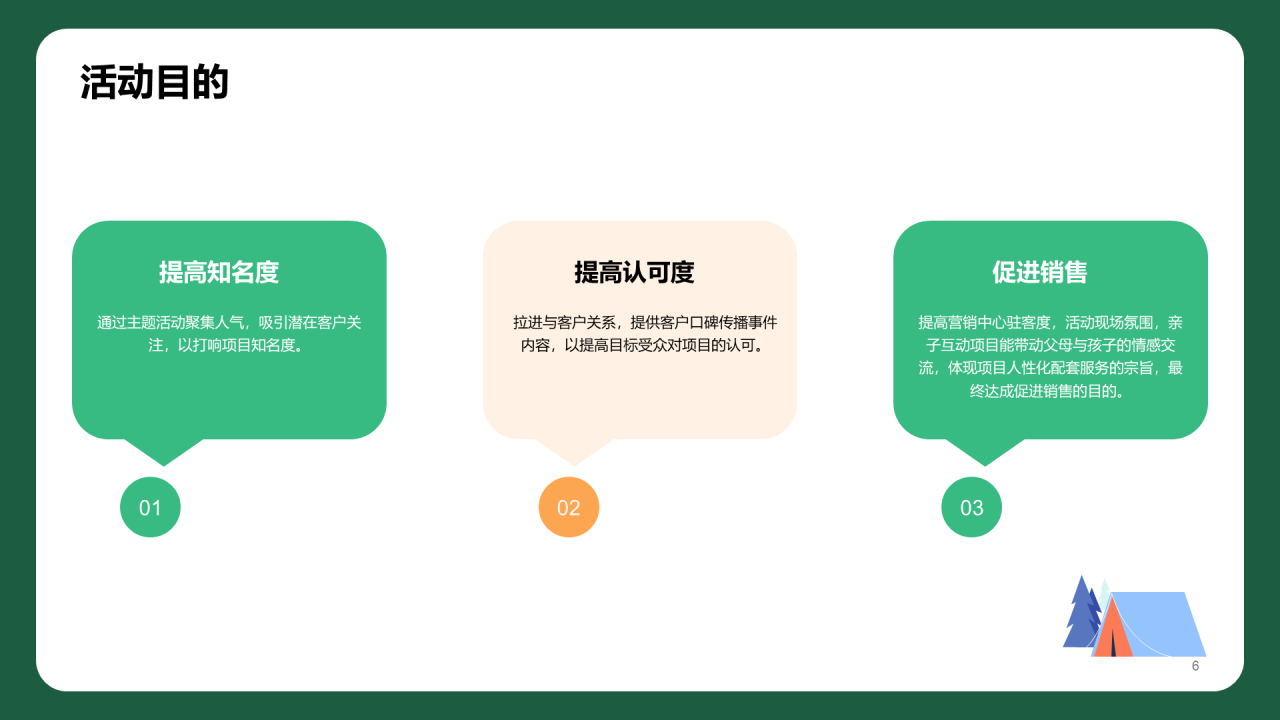 蓝色夏日情人节露营派对主题活动PPT