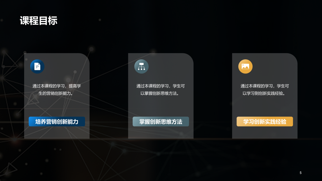 灰色商务营销创新课程培训PPT模板