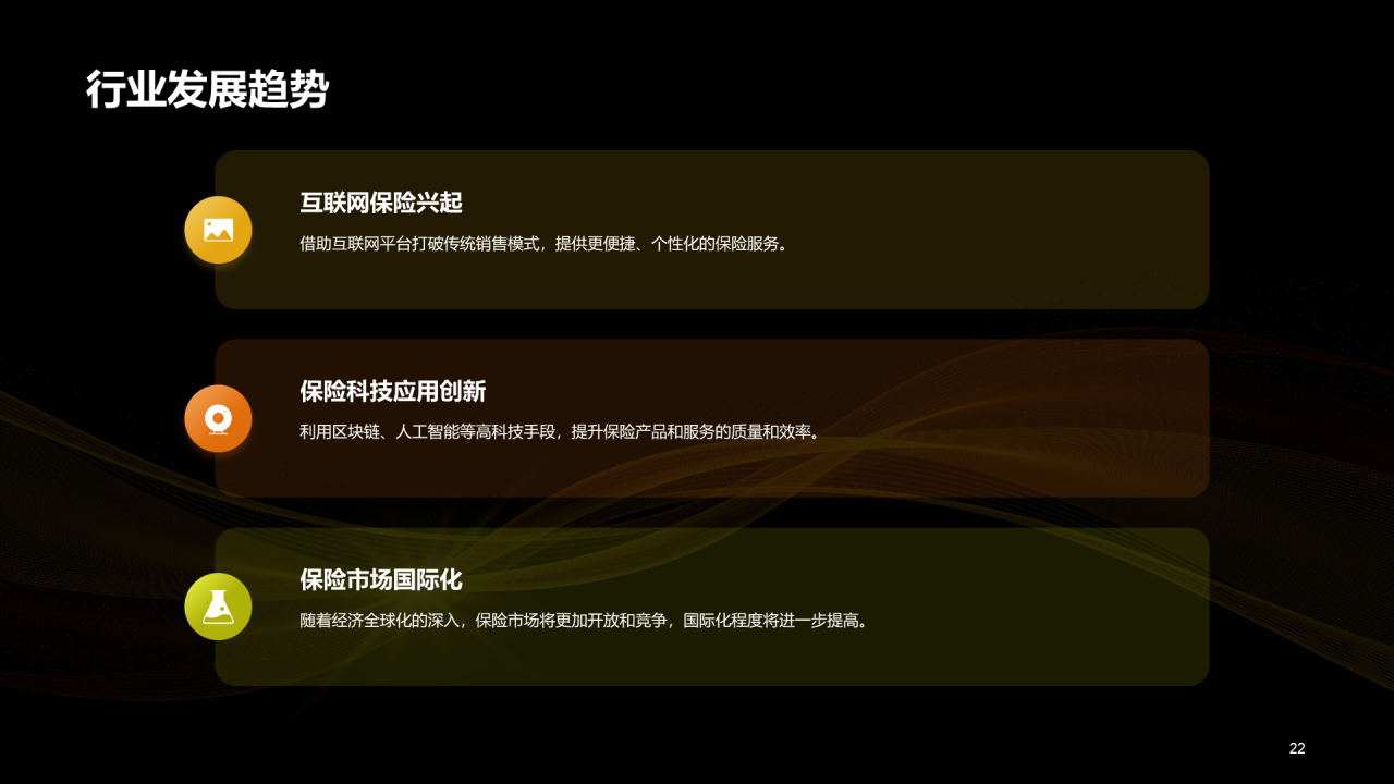 黄色创意保险与风险管理课程教育PPT模板