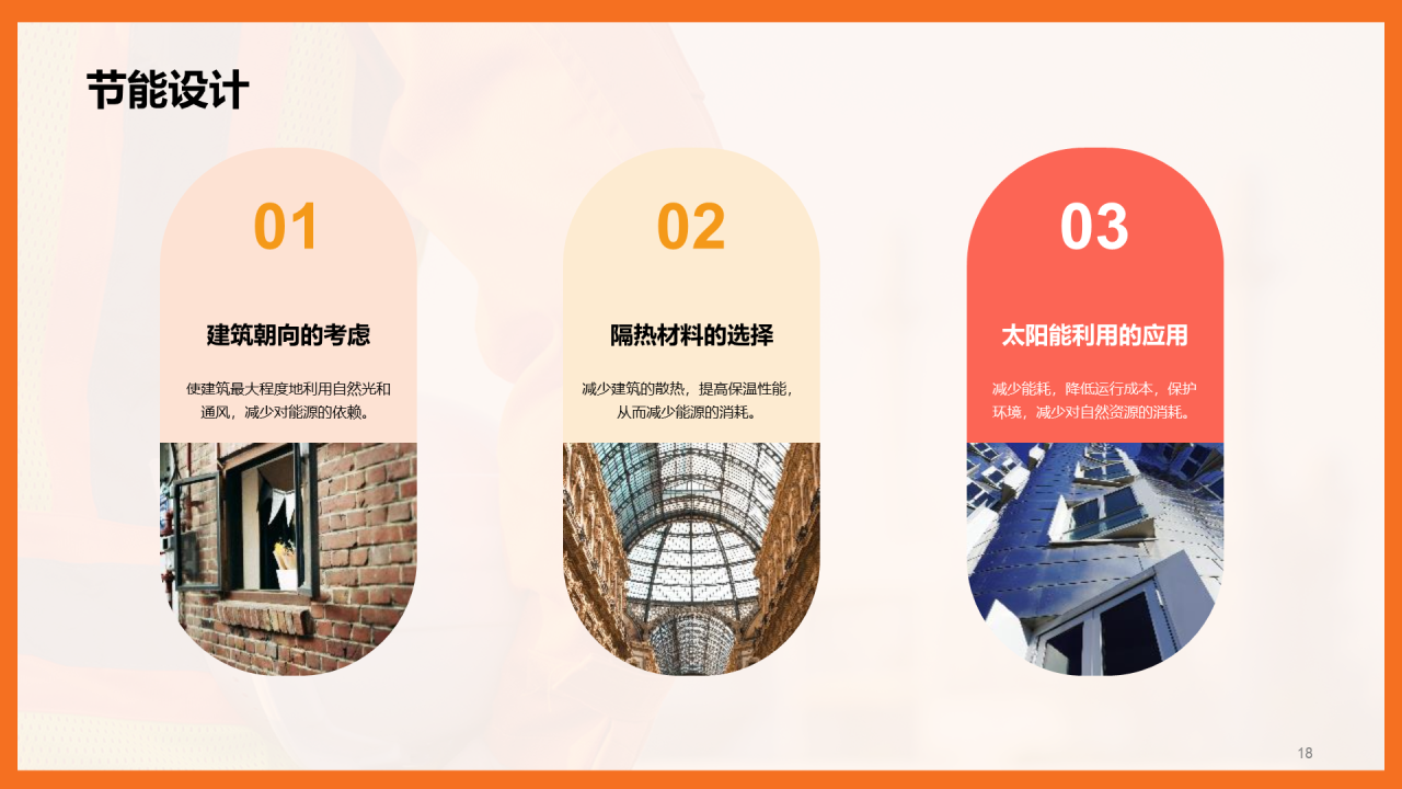 橙色现代商务房屋建筑基础课程培训PPT模板