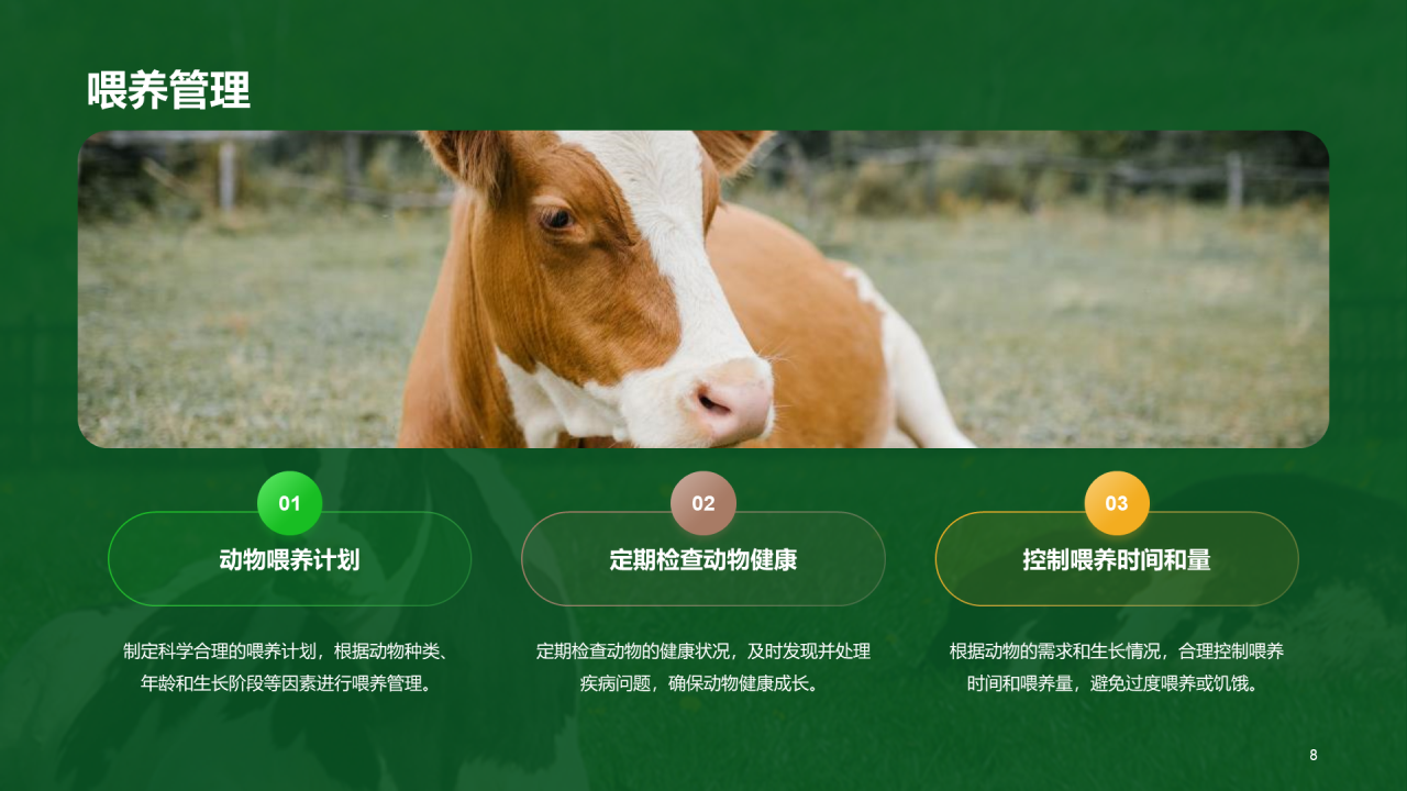 绿色现代养殖流程管理与疾病预防PPT模板